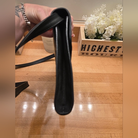 Paloma Picasso Black Genuine Leather Convertible Shoulder Bag Made in Italy - Picture 6 of 13